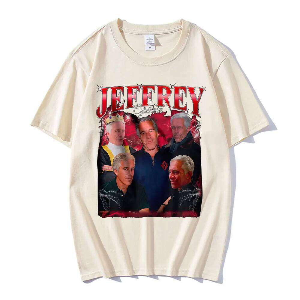 Jeffrey Epstein Graphic Print T Shirt Men Fashion Vintage Short Sleeve T-shirt 100% Cotton Casual Cozy Oversized T-shirts Unisex H260304
