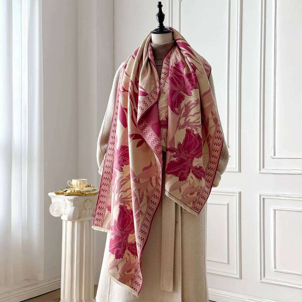 Luxury Brand Women's Cashmere Pashmina Shawl Soft Thick Warm Winter Wrap Scarf Female Bandana Style Blanket Bufanda XJ260304