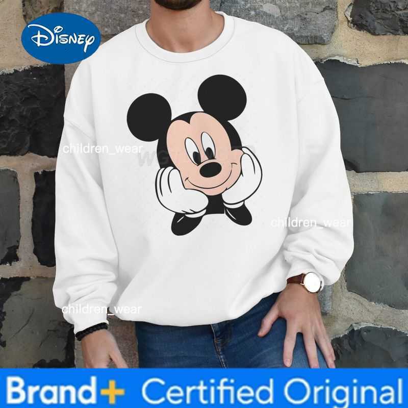 Disney Cartoon Mickey Mouse Minnie Peripheral Crew Neck Sweatshirts for Women Men Fashion Valentines Day Gifts Couple Y2K Pullover H2603041