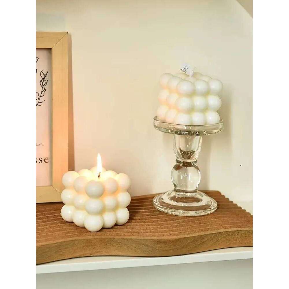 White Cube Romantic Atmosphere Desktop Home Decoration Creative Handmade Gift Aromatherapy Candle W260304