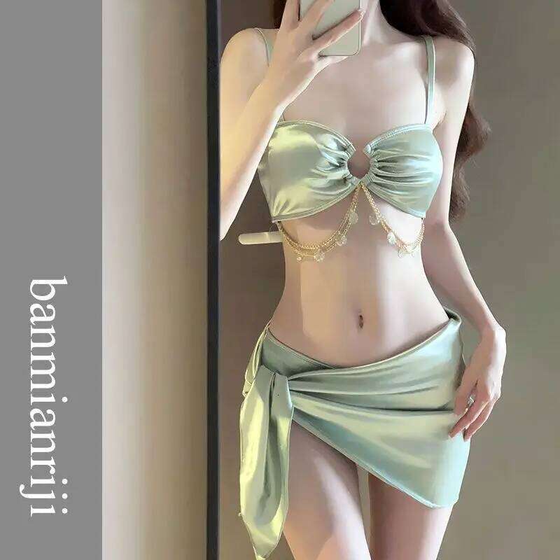 New Three-piece Bikini Sexy Hot Spring Vacation Style Swimsuit Y260303