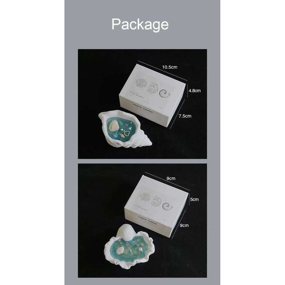 Shell Aromatherapy Scented Candle, Soy Wax Candles Aromatherapy, Birthday Candle Wedding, Home Decoration for Party W260304