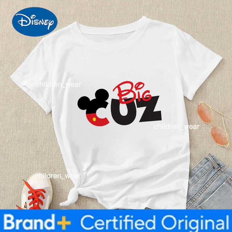 Disney Cartoon Men Tops Family Mickey Mouse Women T Shirt Dad Mom Son Daughter Clothing Fashion Bro Sis Summer Family T-shirts H260304