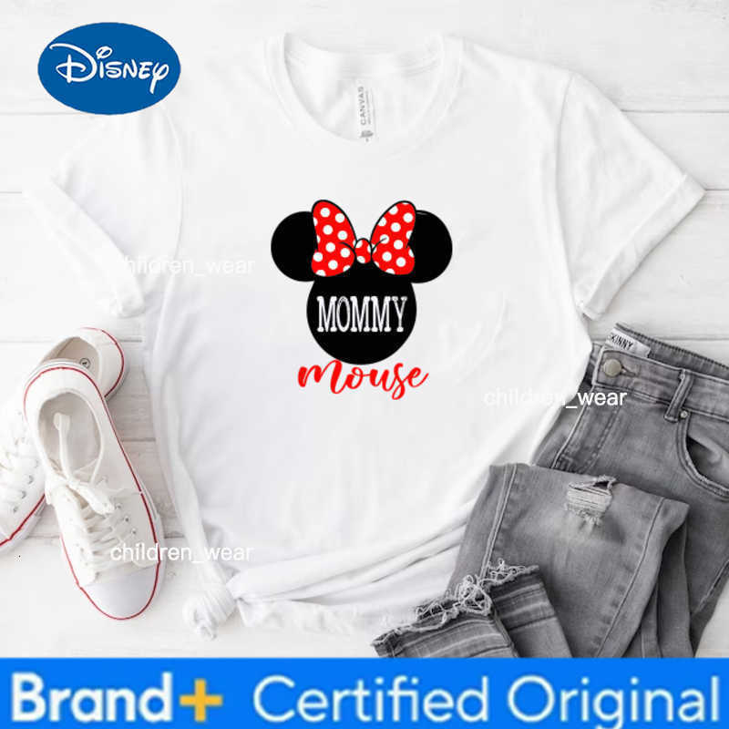 Disney Amusement Park Castle Outing Photo Family Photo T-Shirt Parent-child Clothing Summer New Mother and Son Father and Daughter Top H260304