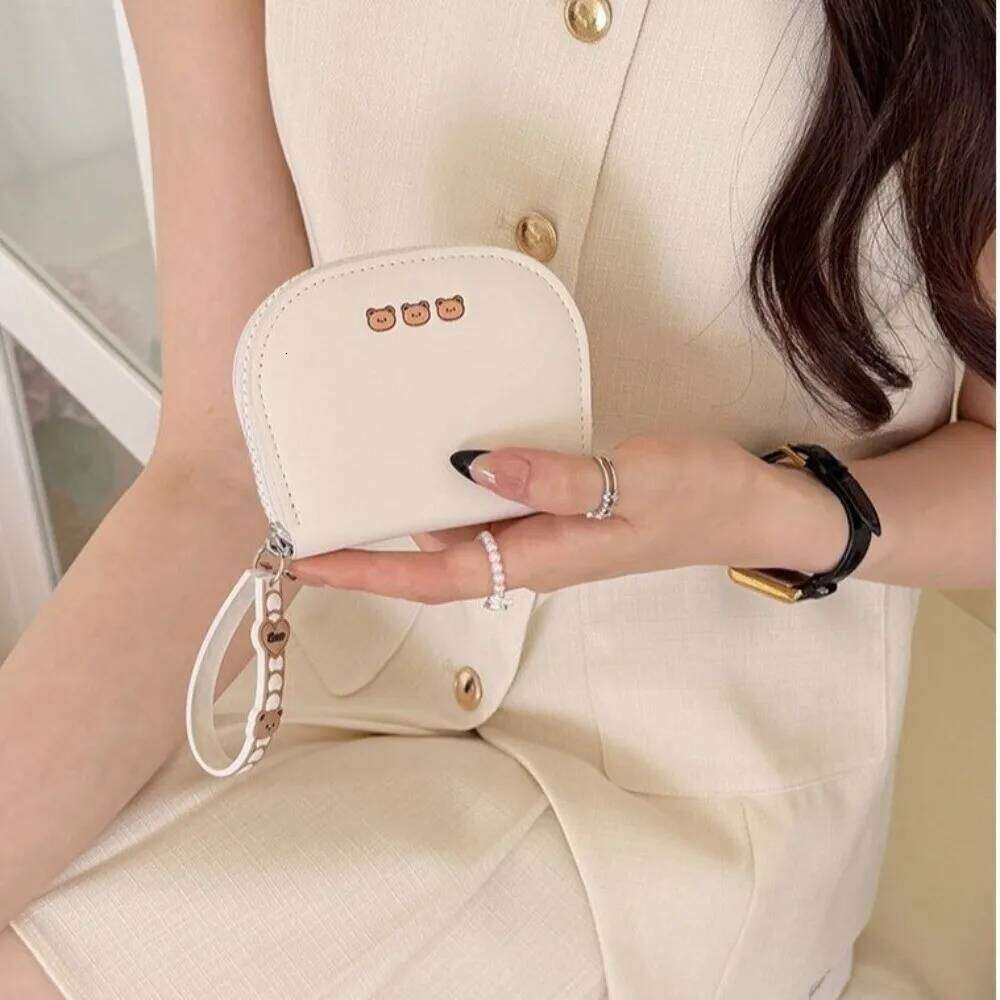 New Zipper Purse Cute Bear Portable Credit Card Holder Coin Pouch Gift C260304