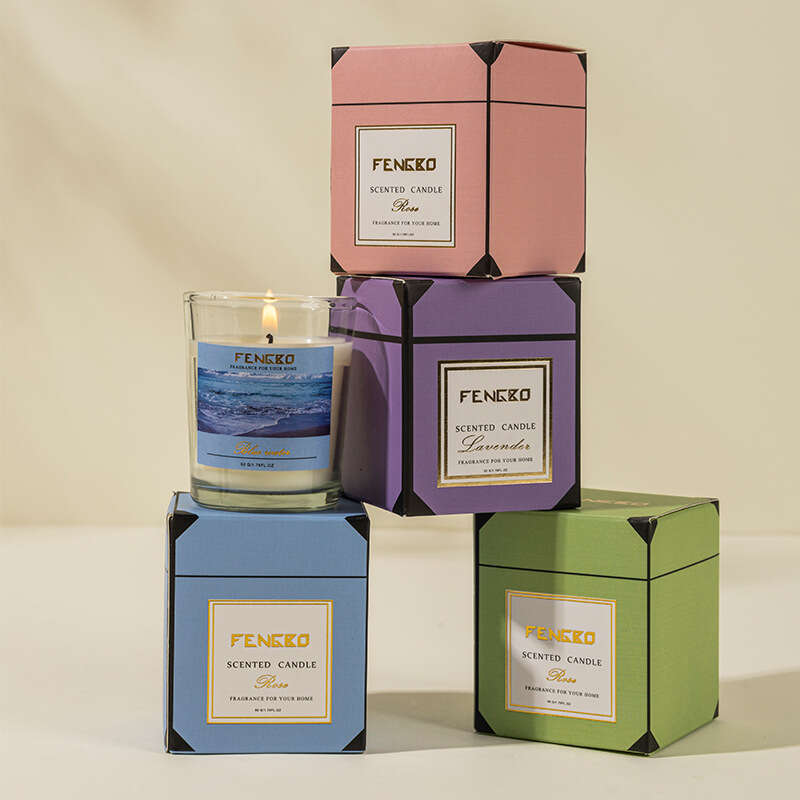 Manufacturer Wholesale 50g Aromatherapy Home Soy Wax Rose Gift Set Fragrance Incense Candle W260304