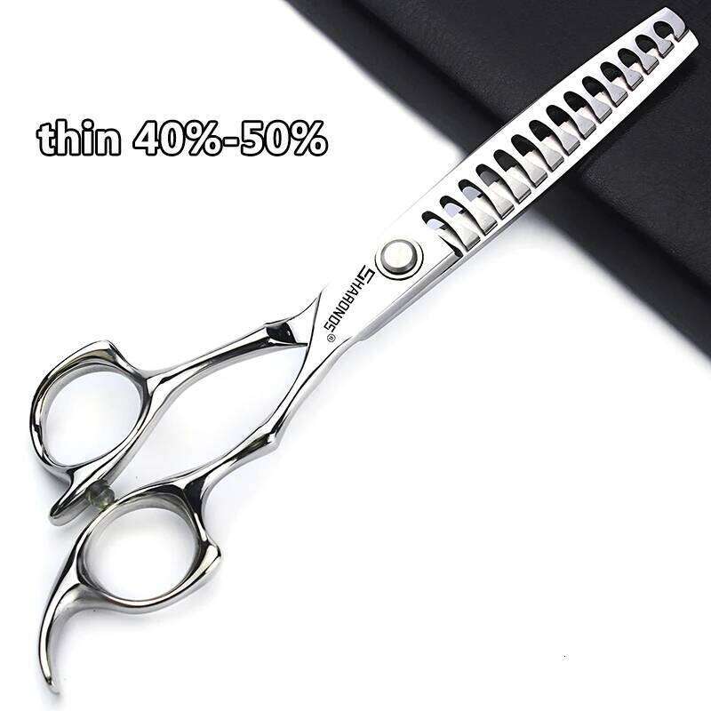 6'' Professional Barber Scissors Japan 440c Stainless Steel High Quality Hairdressing Shears Hair Salon Haircut Household Set H260303