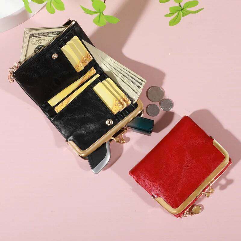 Retro Chic Womens Wallet - Anti-theft, Multi-card Slots, Zipper Buckle Closure, Compact & Stylish C260304