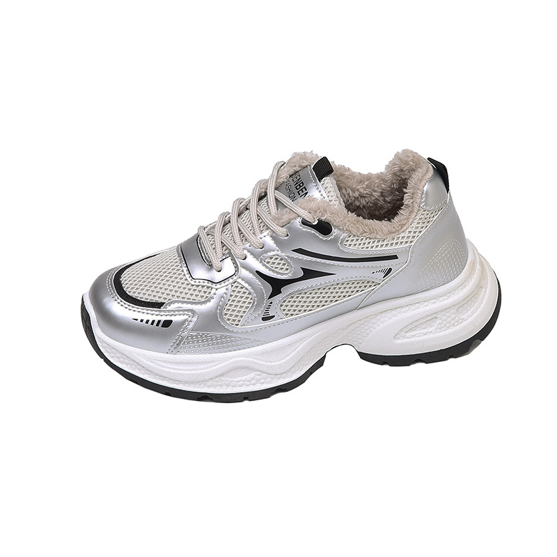 Thick Bott Breathable Versatile Casual Sneakers Fem White Tide Fi N-Slip Running Shoes atillas De Mujer Y250217