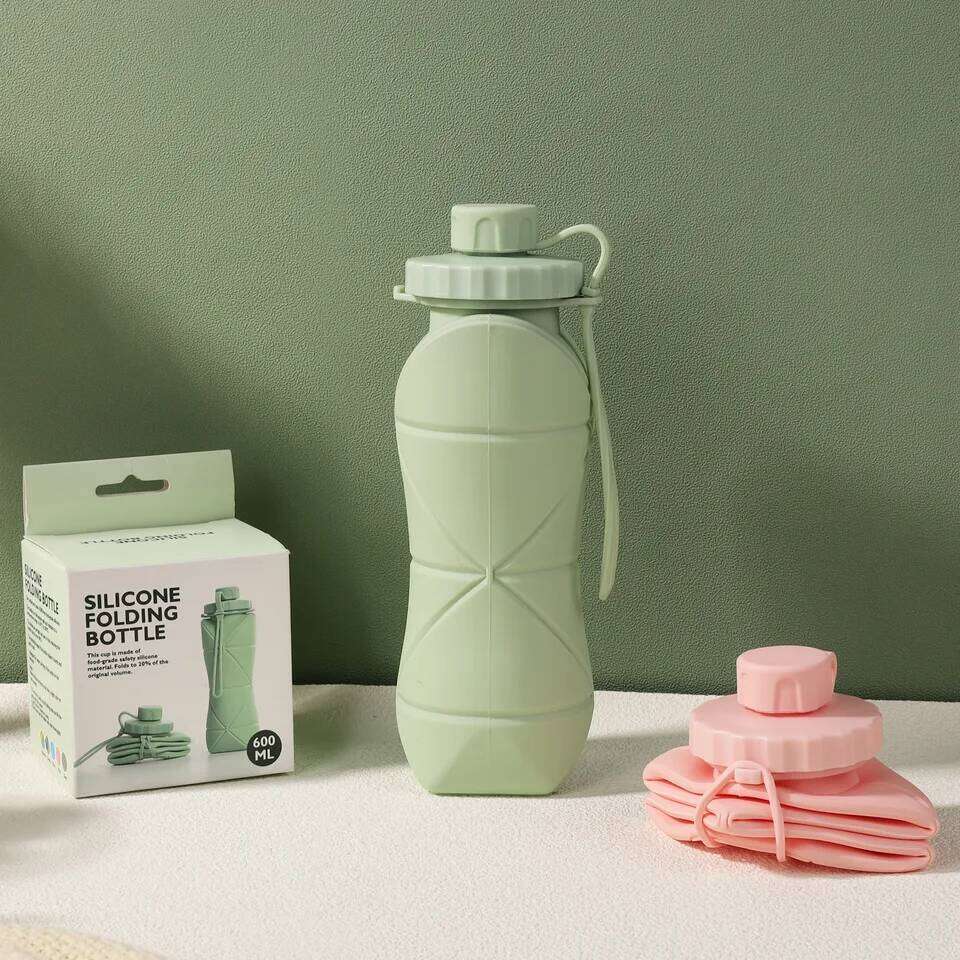 New Creative Silicone Folding Outdoor Portable and Scalable Sports Bottle Travel Water Handy Cup S260303 f51