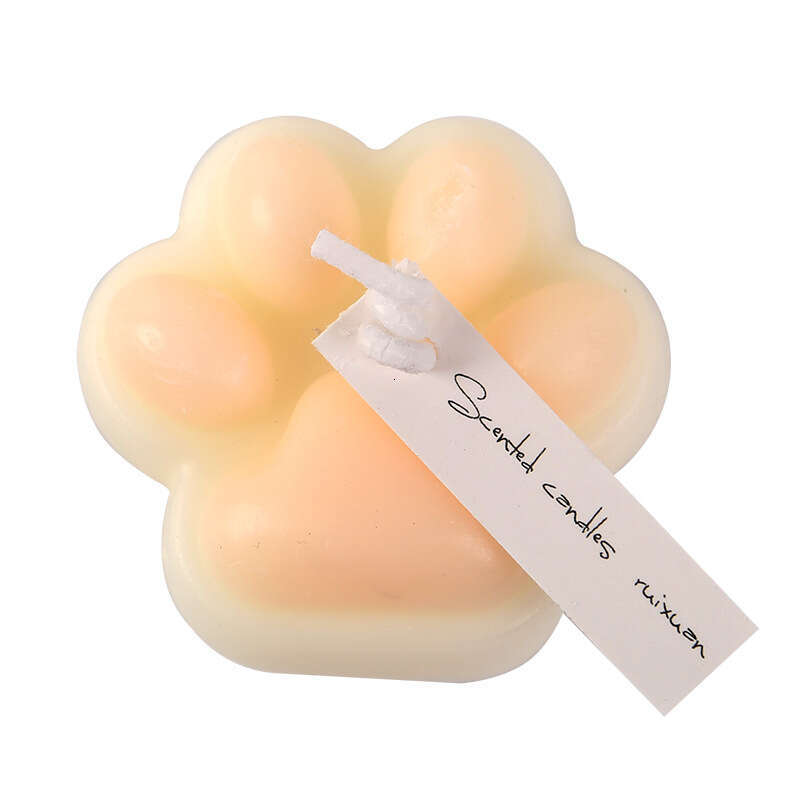 Cat Paw Peach Smokeless Non-Damaging to Skin Couple Mood Solid Aromatherapy Candle Drip Wax Toy W260304