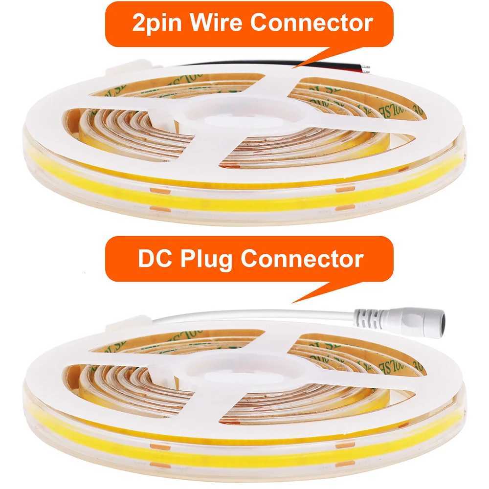 IP67 Waterproof COB LED Strip Light 12V 24V 3000K 4000K 6000K Flexible Led Tape 5m 10m 20m 05m 1m 2m 480LEDs/m Linear Lighting H260304