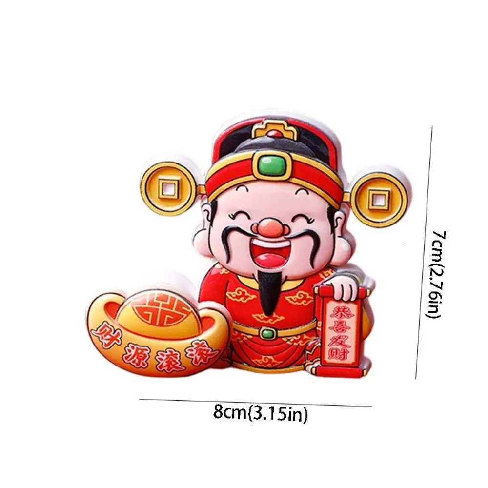 This interactive 3D lucky cat fridge magnet with a movable gold ingot brings double luck to your home decor.T260304