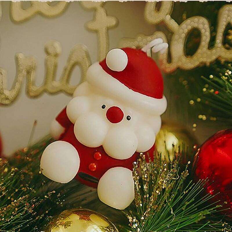 Santa Claus Scented Home Decorative Guest Gift Set Souvenir Snowman Candles for Christmas Holidays W260304