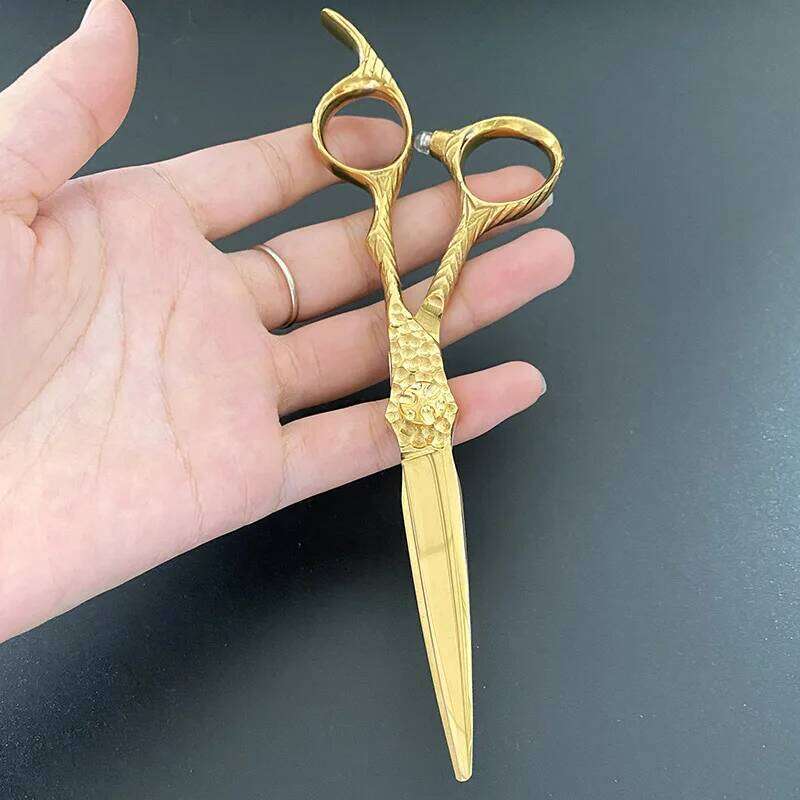 New Professional Japan 440C 6 '' Hair Flat Cutting Teeth Haircut Thinning Barber Haircutting Scissors H260303