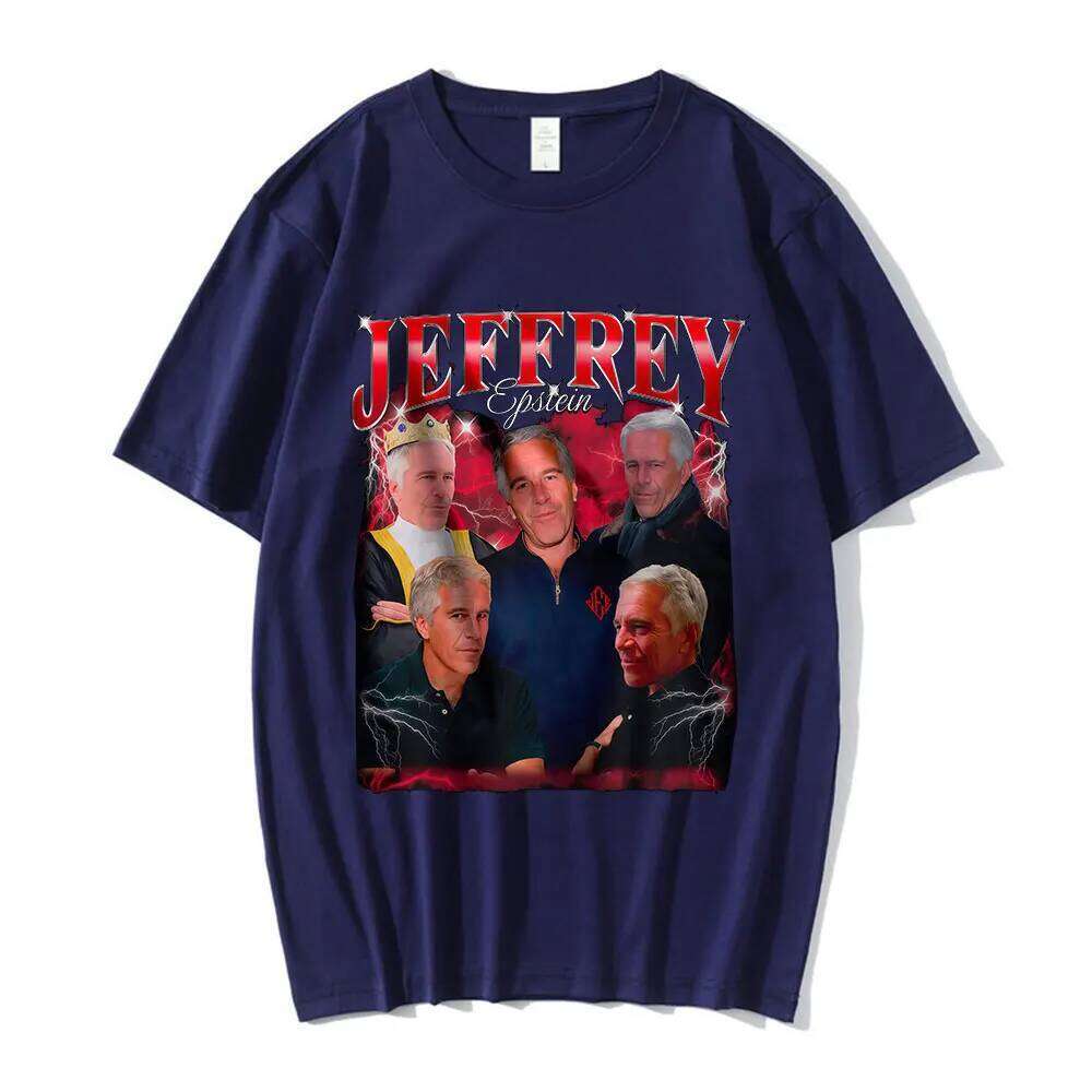Jeffrey Epstein Graphic Print T Shirt Men Fashion Vintage Short Sleeve T-shirt 100% Cotton Casual Cozy Oversized T-shirts Unisex H260304