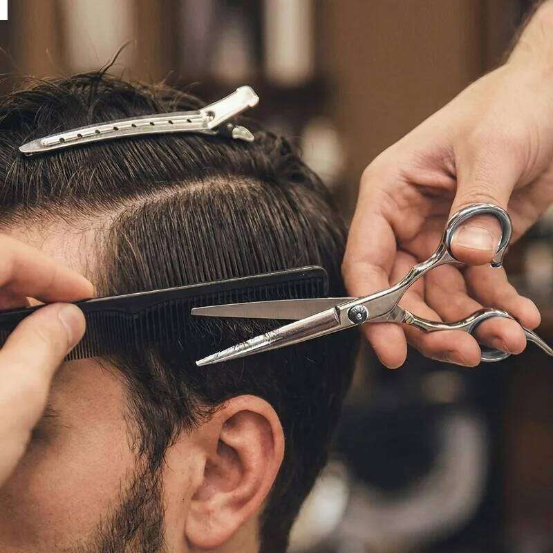 6/7pcs Scissors Shears Professional Hairdressing Texturizing Salon Barber Shear Pins Comb Hair Cutting Tools H260303