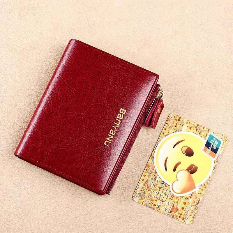 Anti RFID Woman Small Genuine Leather Purse 2025 New Design Ultra Thin Coin Wallet for Women Fashion Gifts C260304
