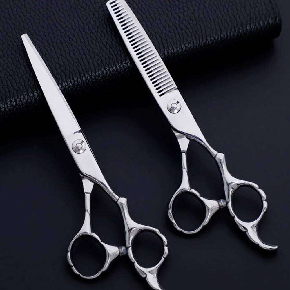 Professional Metal Barber Shears Bangs Cut Thinning Hairdressing Scissors Hair Cutting Tools for Home H260303
