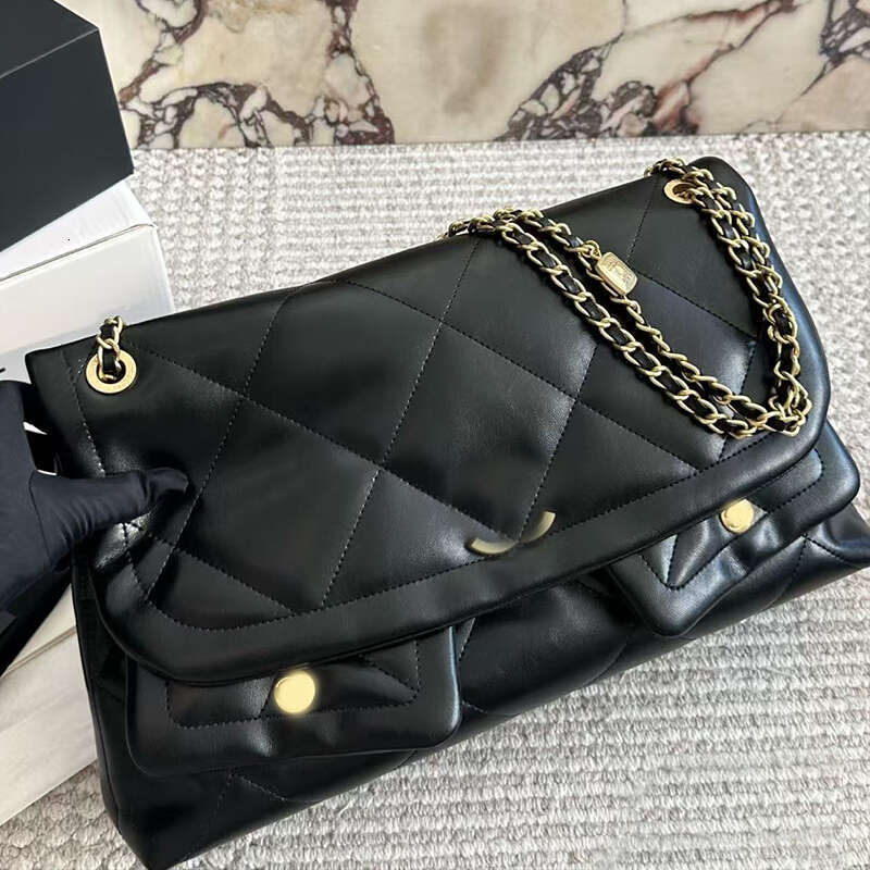 Designer Hobo Shoulder Bag Flap 25K Large New Chain Handbags Luxury Totes Bag Leather Tote with 2 Pocket