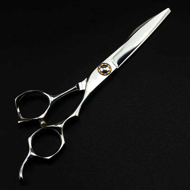 Professional Japan 440c steel 6 '' cut hair haircut scissor Curved thinning barber cutting shears hairdresser scissors H260303