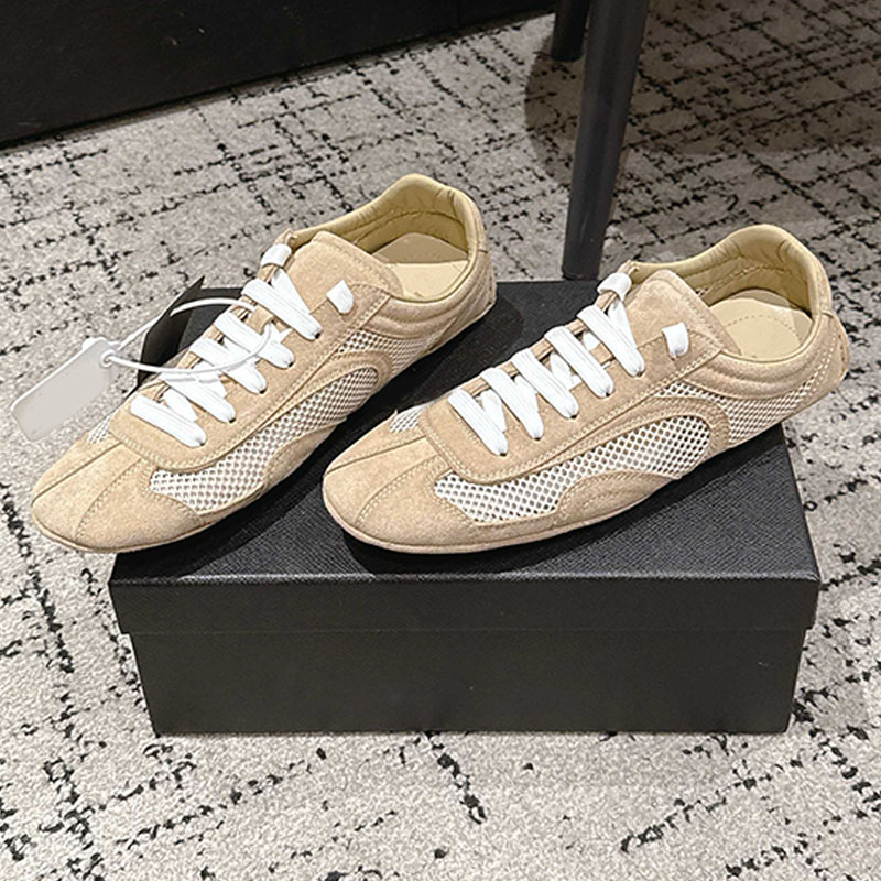 Men Women Speedrock Leather Mesh Fabric Sneakers Light ventilate mesh fabric leather trim Lightweight sports shoes Light rubber sole German Training Shoes