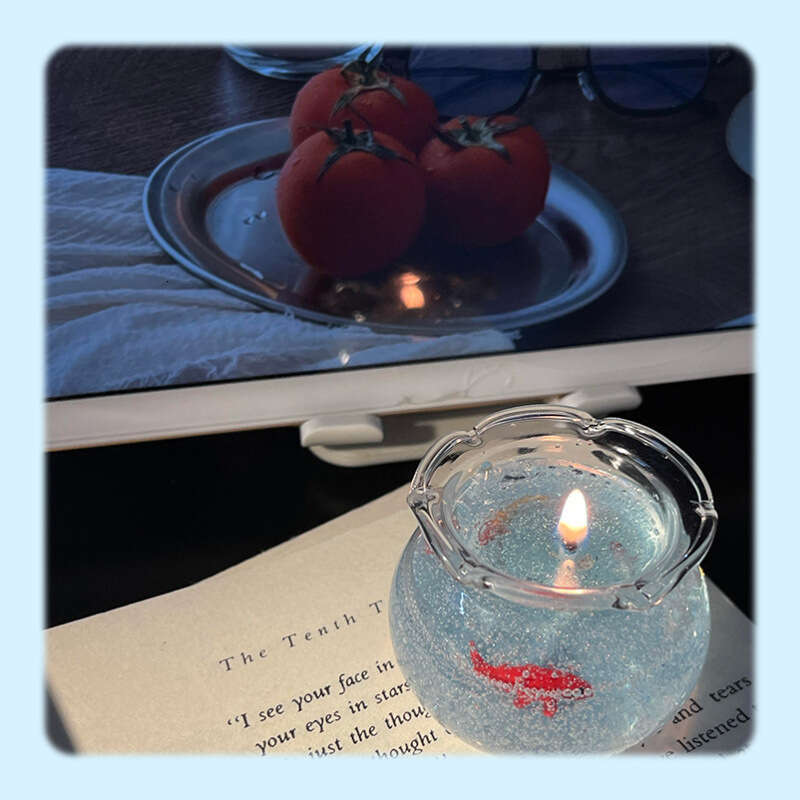 Bubble Fish Tank Goldfish Scented Candle Box High-end Feel Girl Birthday Gift for Best Friend Niche Fragrance W260304