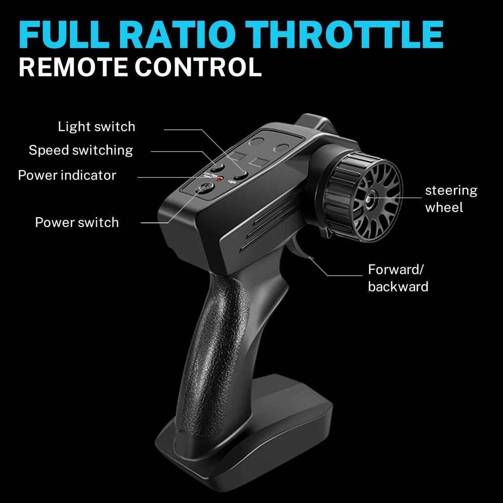 New Drift 1:24 Remote Control 20KM/H 4WD High Speed RC Car with LED Lights Extra Drifting Tires Vehicle for Adult Kid Z260303