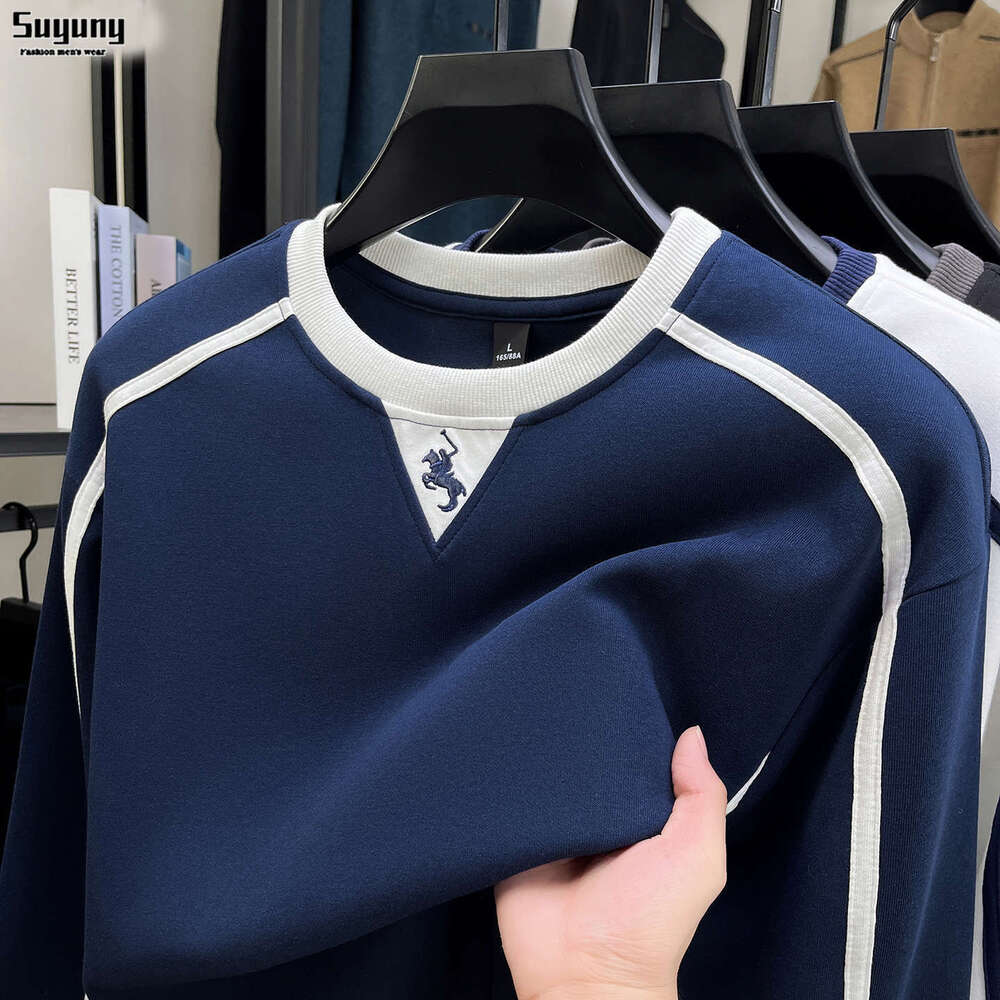 Trendy American Style New Men's Long Sleeve Fashionable Personality Sweatshirt T-Shirt Sports Base Shirt Casual Luanyun