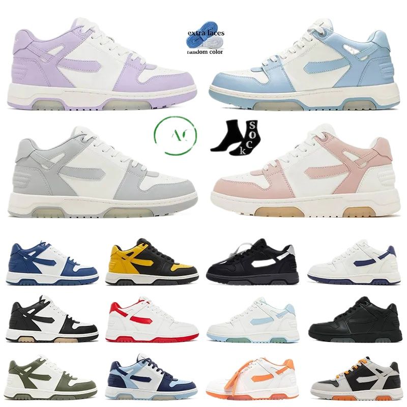 2026 Out of Office Designer Mens Womens Tops Low Sneakers Shoes Yellow White Black Navy Blue Grey Pink Beige Plate-forme for Walking dhgate luxury trainers