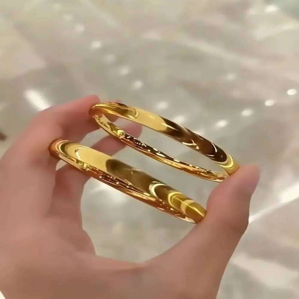 New Copper Cats Eye Bracelet Fashionable Simple Gold Bangle Personalized Jewelry Accessories XJ260303