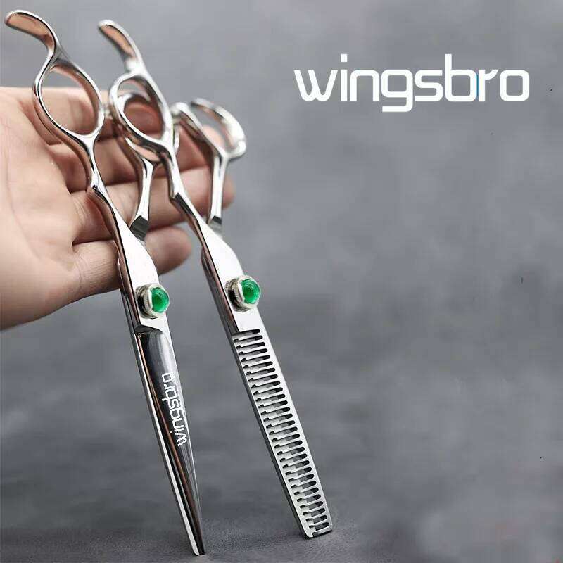 wingsbro 6.5 Inches Professional barber Salon Thinning Hairdressing Scissors, Home Use Hair Cutting Scissors H260303