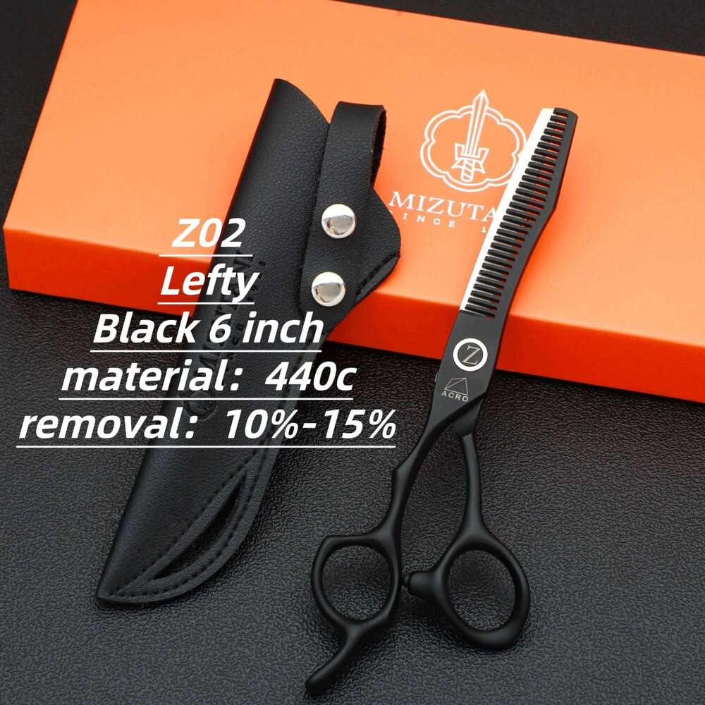 professional 6.0inch left handed cutting shears barber hairdressing scissors H260303