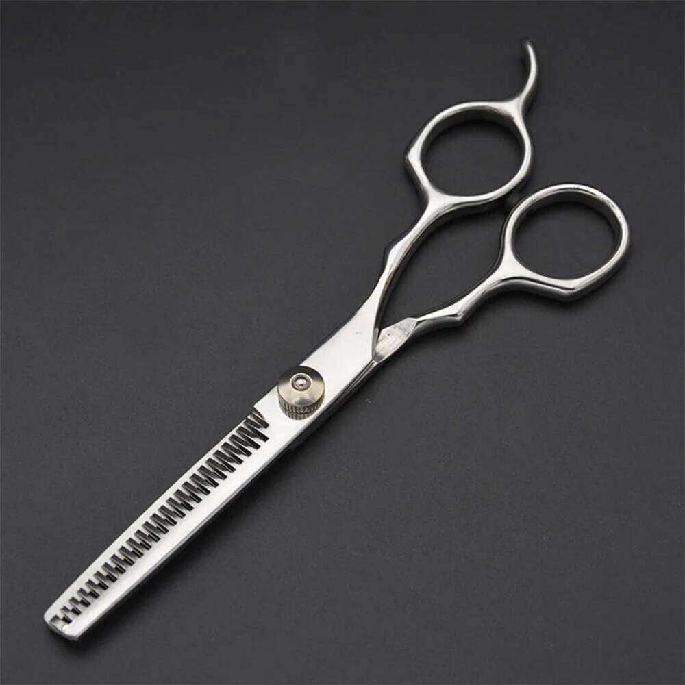 6Inch Double Tooth Hairdressing Scissors Professional Barber Shears Portable Hair Styling Tool for Family Pet Grooming and Salon H260303