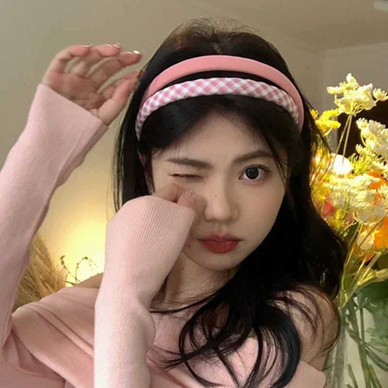 Thin Sponge Hairband 2024 Spring Summer Womens Girls Elegant Head Band Makeup Face Wash Hair Hoop Fashion Hair Accessories H260304 - view 5