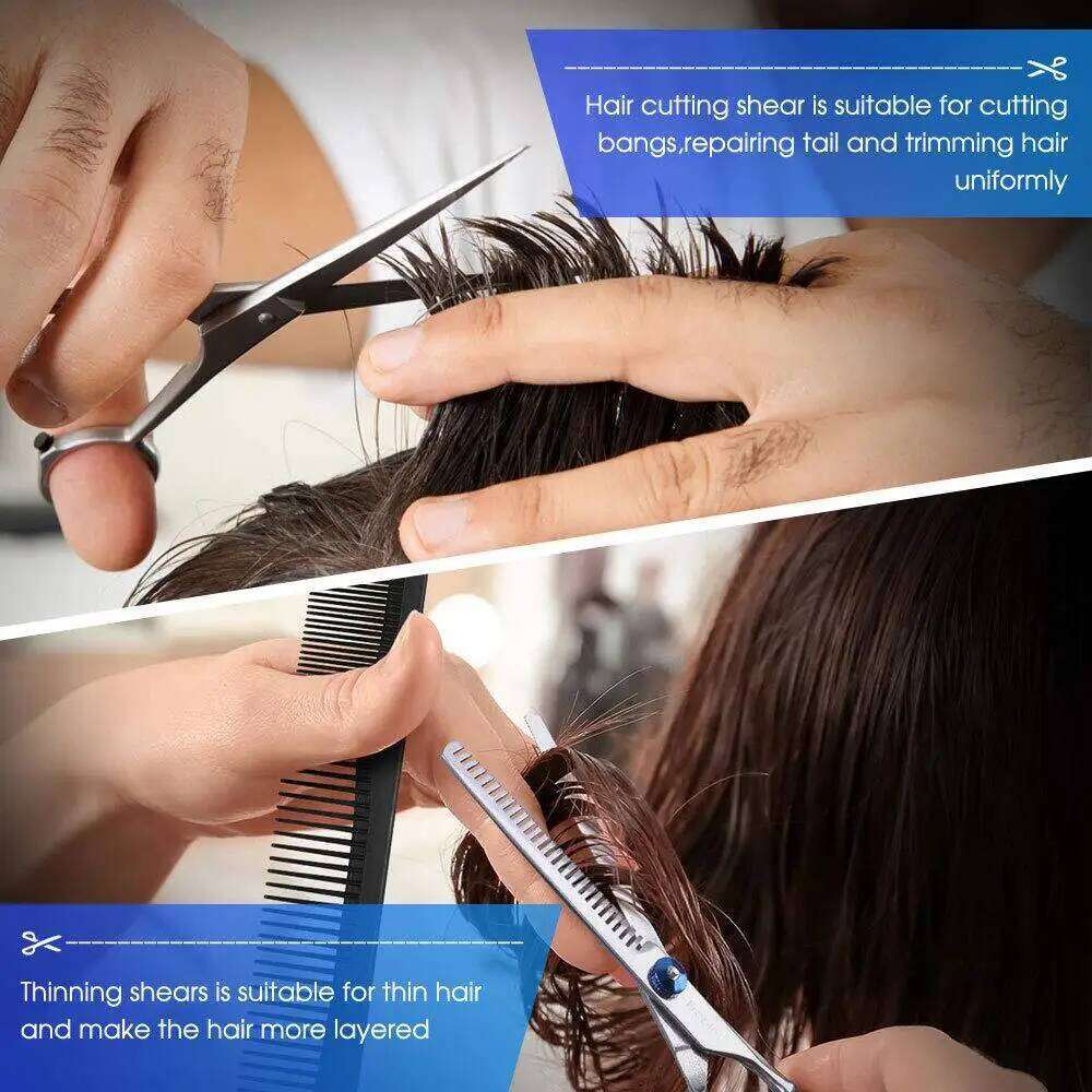 6 Inch Hair Professional Hairdressing Cutting Thinning Scissors Barber Shear Accessories H260303