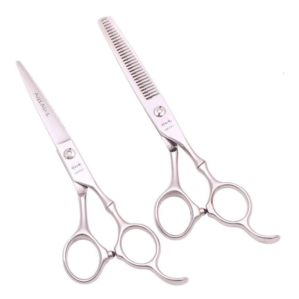 Professional 6" AQIABI Japan Stainless Thinning Shears Gold Hair Cutting Scissors Salon Barber Shop A9030 H260303