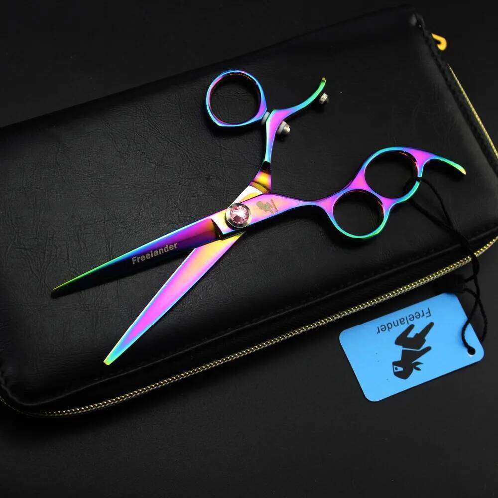 6.0in. Freelander Rotate the handle Profissional Hairdressing Cutting Scissors Set Barber Shears High Quality Salon H260303