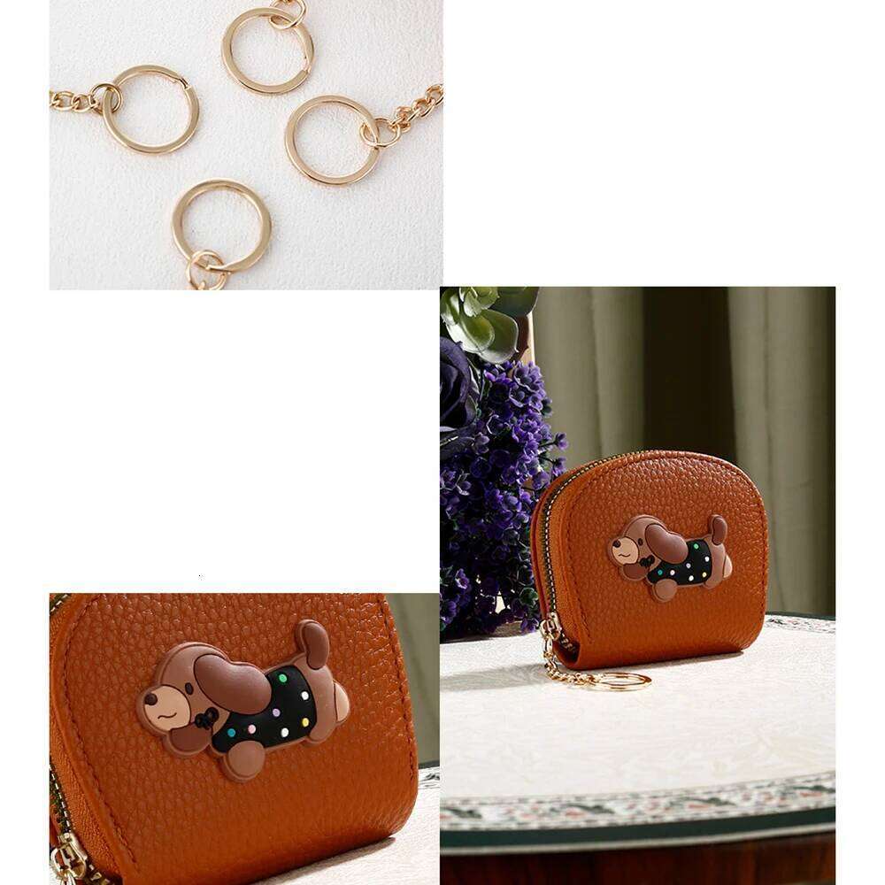 Pu Leather Card Holder Soft Multi-Card Women'S Zipper Wallet Casual Cute Coin Purse For Shopping Pocket Or Handbag Gift C260304