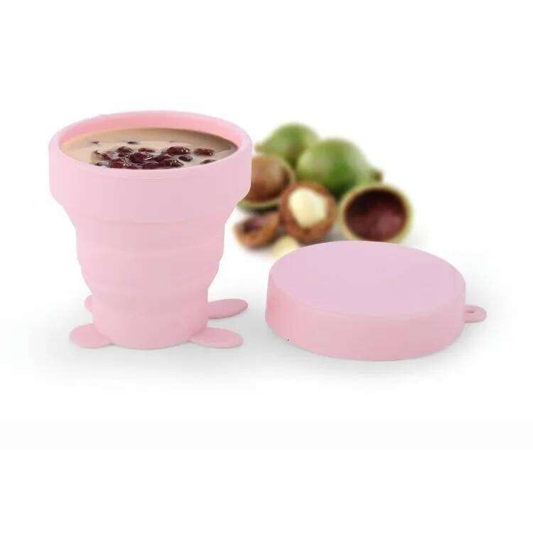 Outdoor Travel Mug Can Be Reused Foldable Durable Collapsible Teacup for Picnic Telescopic Cup Pocket Portable Silicone S260303