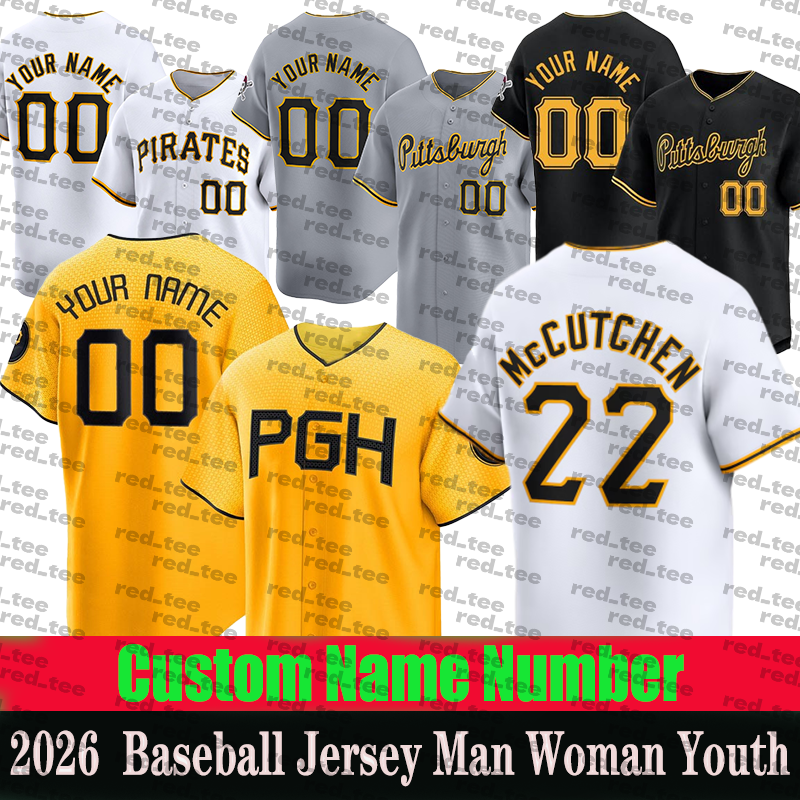 Pittsburghcity Baseball Jerseys Piratess jersey Bryan Reynolds #15 Cruz Hayes Paul Skenes #22 McCutchen Jersey