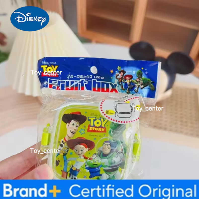 Disney Princess Mini Bento Box Cartoon Mickey Minnie Outdoor Picnic Fruit Snack Box Single Layer Storage Student Portable Gift H260304