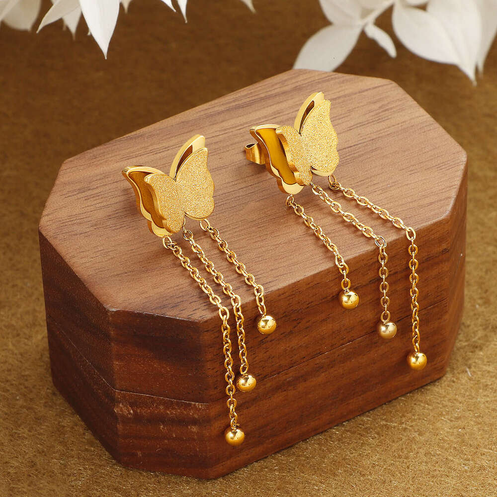 Butterfly Tassel Earrings For Women High-end Fashionable And Unique High-end Earrings