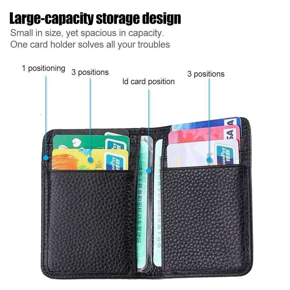 Portable Super Slim Soft PU Leather Mini Credit Purse Card Holders Men Wallet Thin Small Short Wallets New C260304