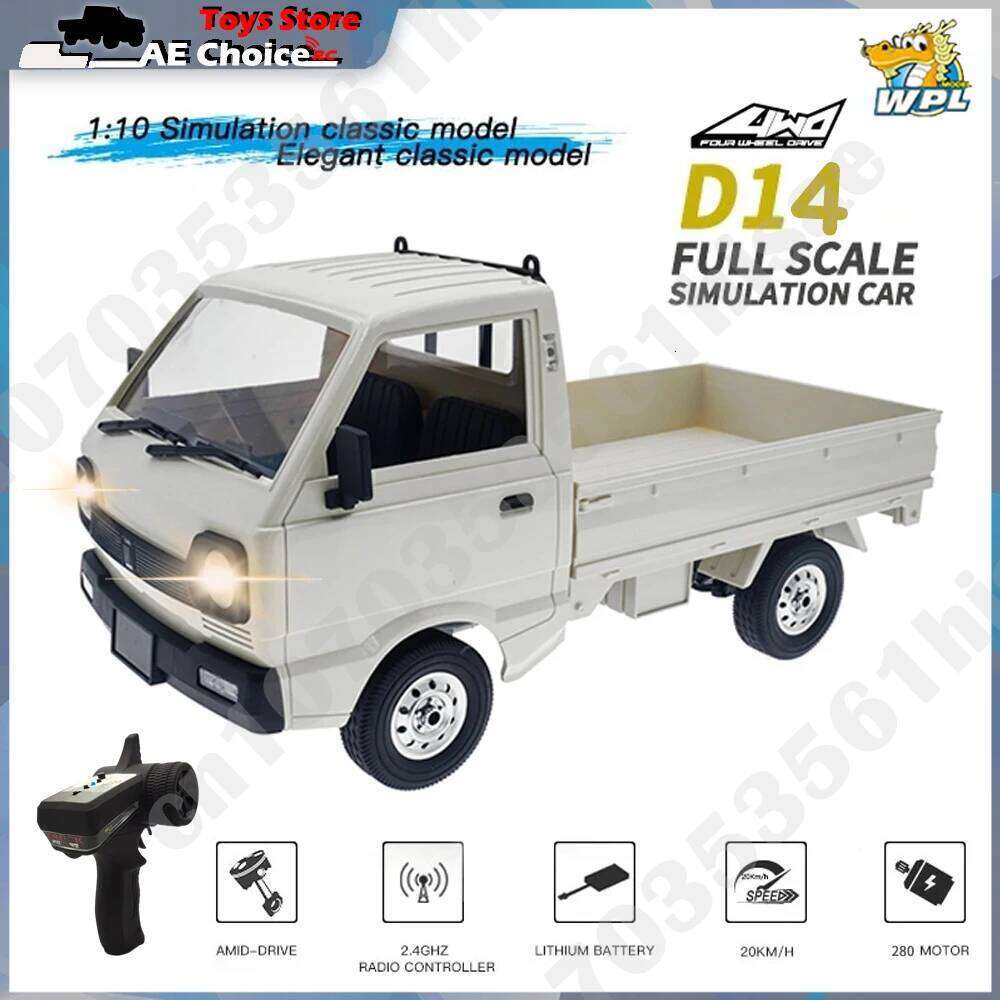WPL D14 Rc D12 1/10 Full Scale Suzuki Minivan Drift Remote Control Toy D12Mini Electric Car 1/16 Toys for Children Gift Z260303