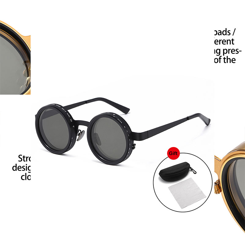 Adjustable dimming sunglasses, fishing driving filters, retro glasses, UV resistant polarized sunglasses