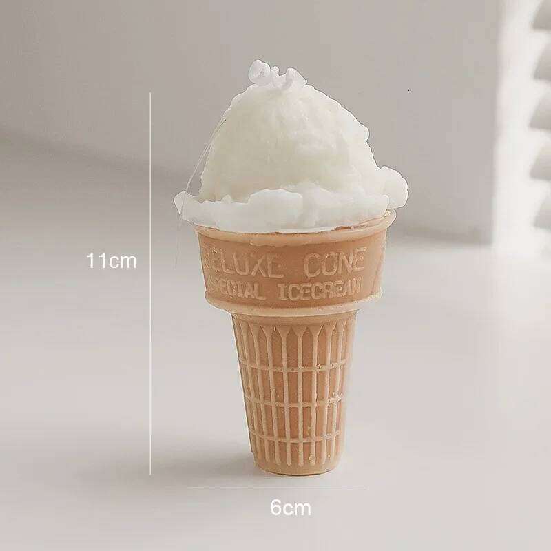 Ins Style Ice Cream Handmade Scented Soy Wax Candle for Aromatherapy Wedding Birthday Candles Party Home Decoration W260304