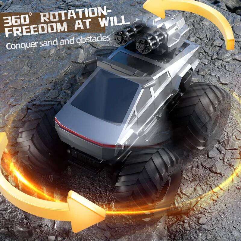 JJRC Q213 RC Off-road Stunt Amphibious Vehicle Children's Toy Cars 4WD 2.4G Pick-up Truck Water Cannon Remote Controlled Car Z260303