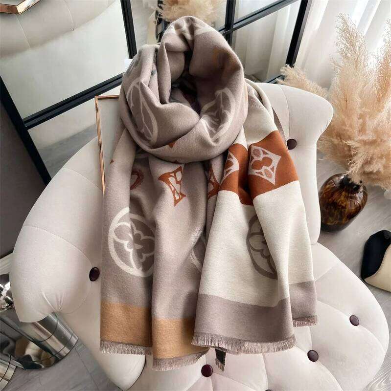 Winter Boho Paisley Jacquard Pashmina Shawls Scarf for Women Wrap Cashmere Blanket Warm Thick Stoles Lady Bufanda Travel Stole XJ260304