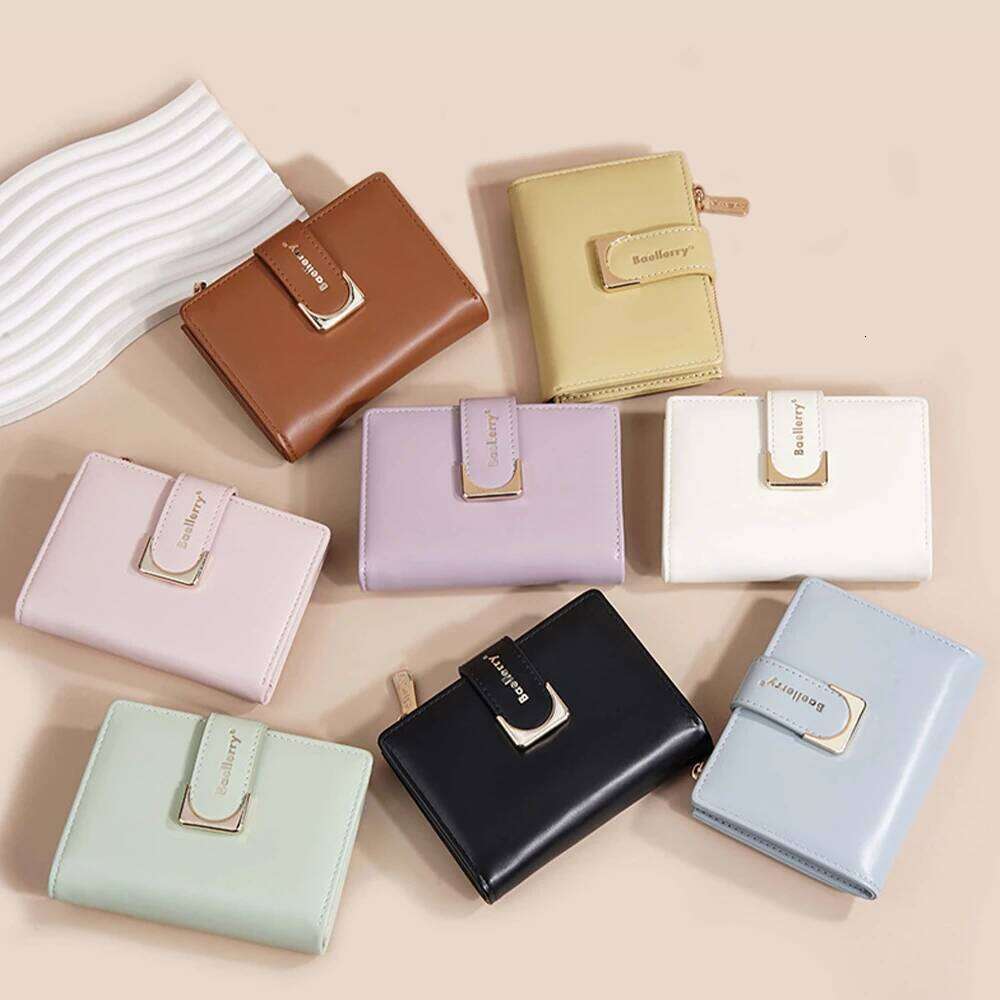 1Pcs/Baellerry Simple Compact Zipper Purse for Women, Can Hold Cards Coins, and Stylish Women's Bag, Multi-Card Slot Coin Pouch, Portable Multi-F